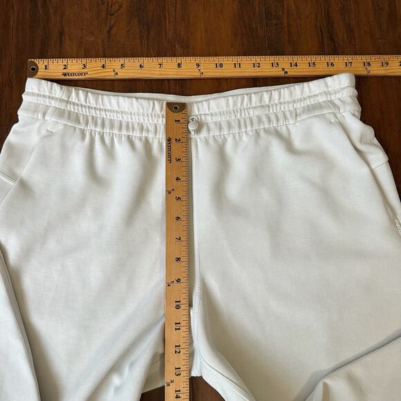 LULULEMON Softstreme Pants Ivory Cropped Relaxed Straight High Rise - Picture 12 of 14